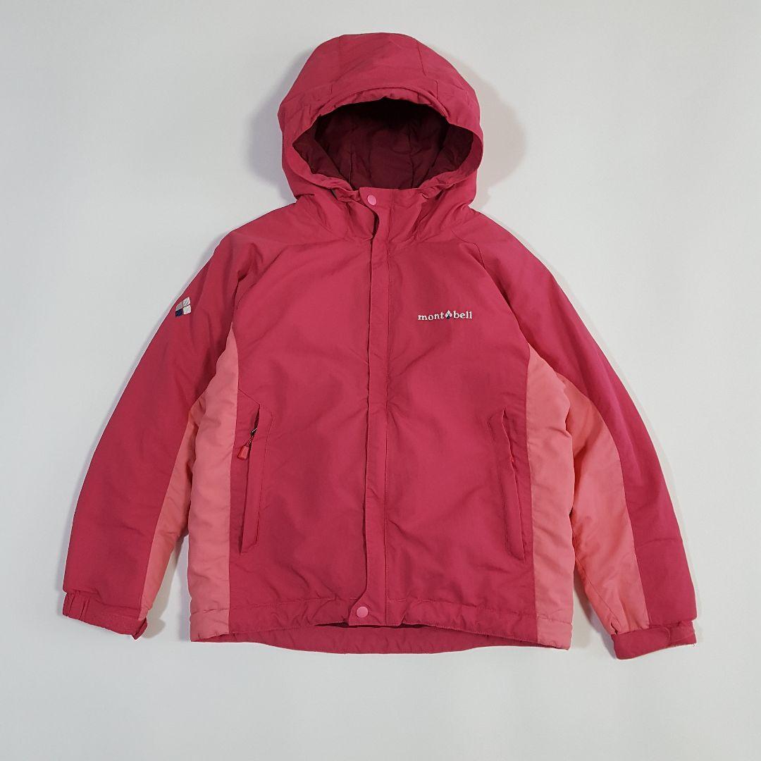 モンベル キッズ140 スノーウェア 上下セット パウダーライトJ アルパインP
