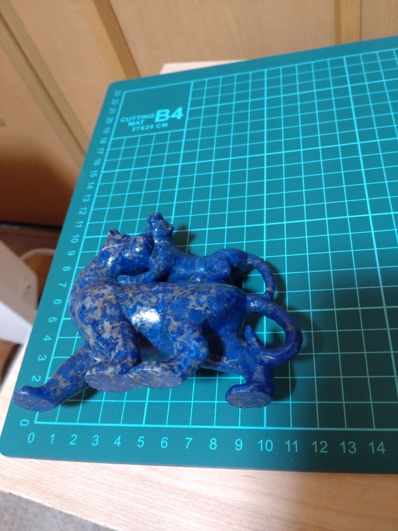 虎の親子/ラピスラズリ（瑠璃）