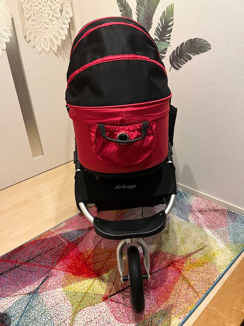 値下げしました！【美品】AirBuggy ドーム2Mペットカート レッド
