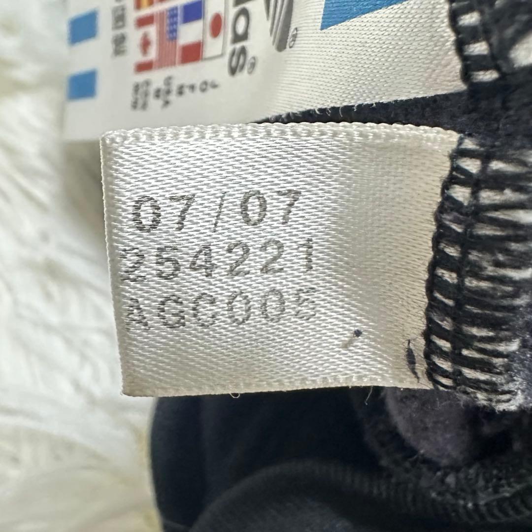 アディダス トレフォイル ロゴ刺繍 トラックジャケット ブラック 黒 金色