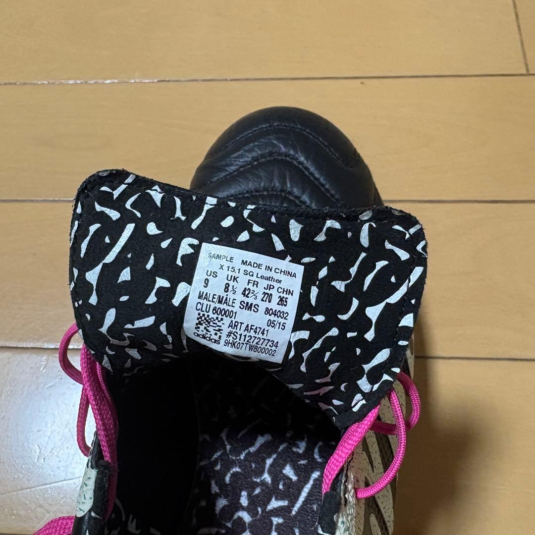 アディダス X 15.1 レザー SG 27cm サッカースパイク