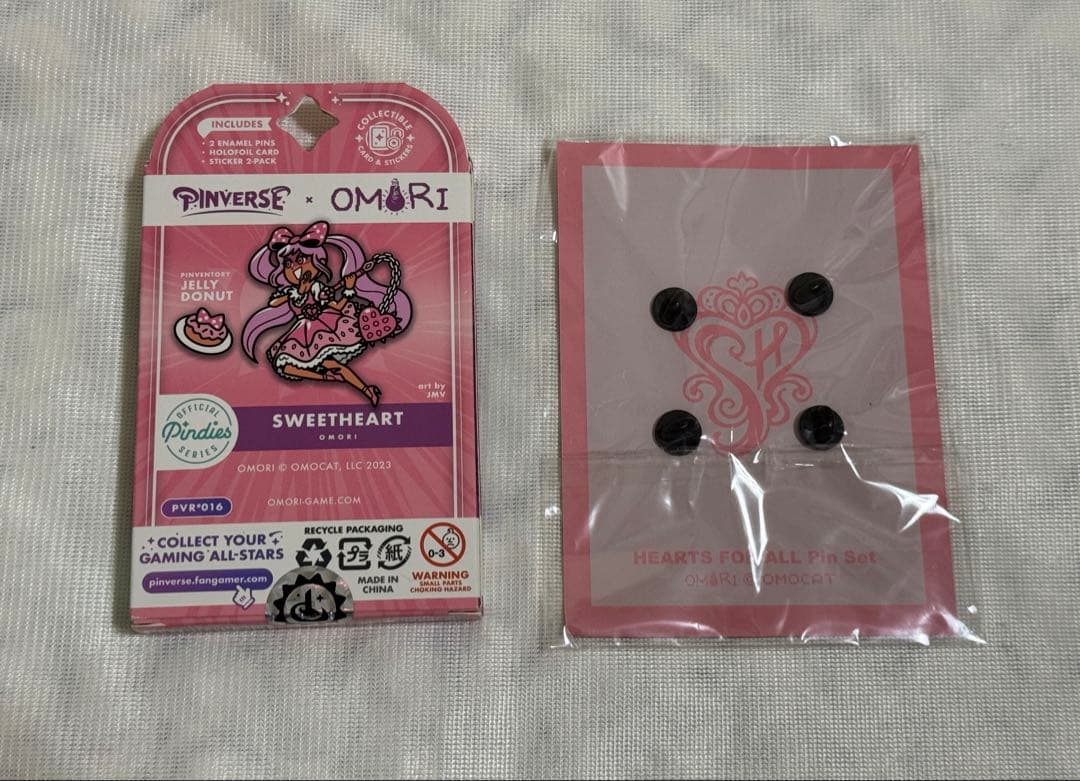 OMORI スイートハート ピンバッジ コースター セット 5点
