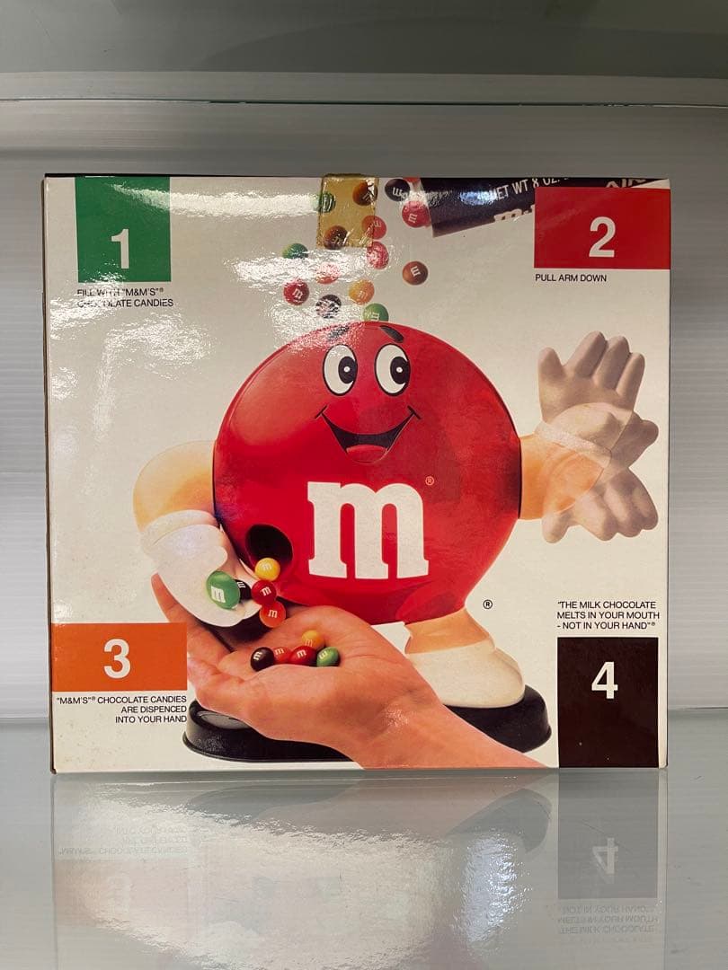 ビンテージM&M's チョコレートキャンディディスペンサー 新品、送料込み！
