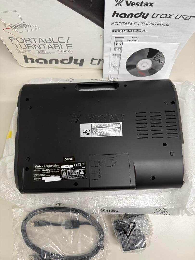 Vestax handy trax usb ポータブルターンテーブル 未使用品