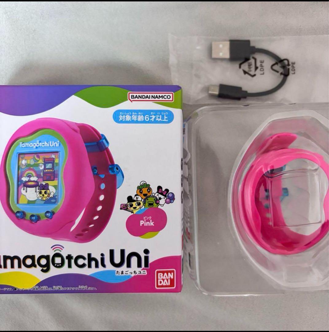 たまごっちUni ピンク　DLエリア4つ