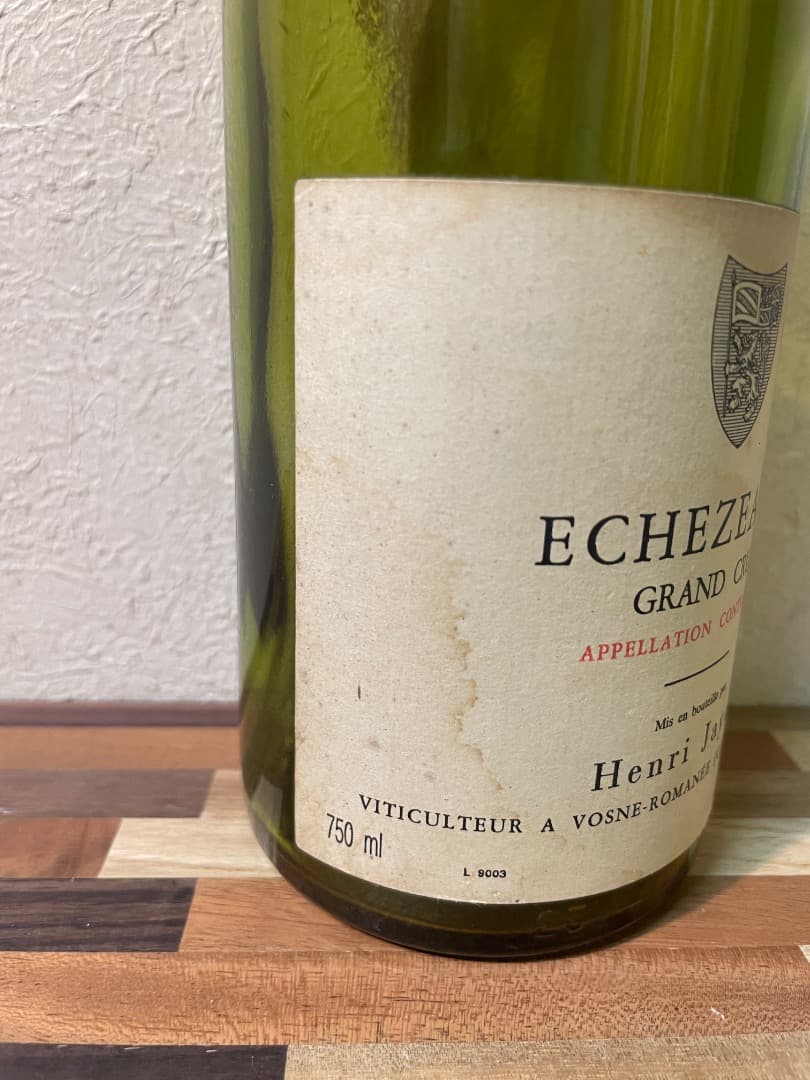 【希少】アンリジャイエ　エシェゾー　1990　　750ml　空瓶