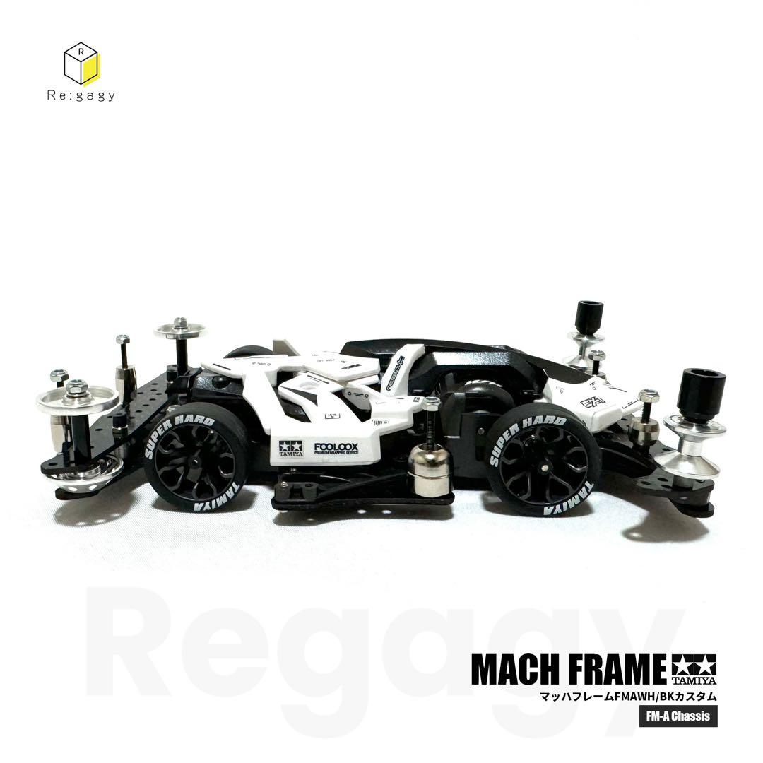 ミニ四駆 マッハフレーム FMAWH/BKカスタム フルベアリング 完成品未走行