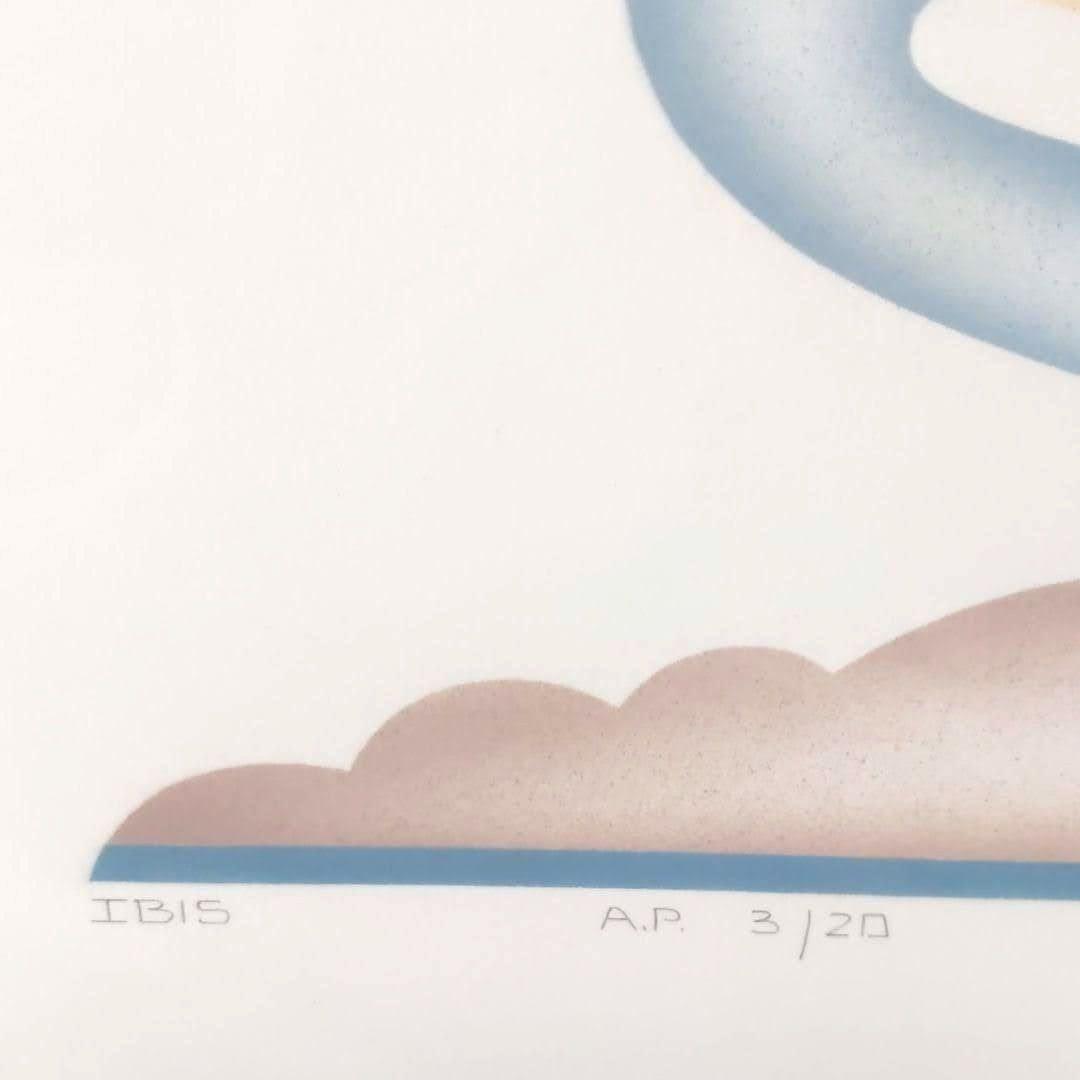 【美品】エディションナンバー入り綺麗な白鳥のリトグラフ