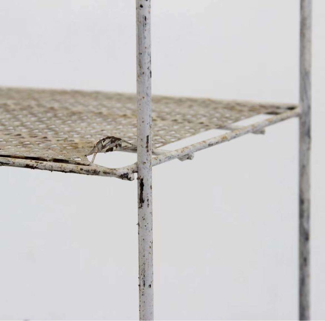 フランス製 ヴィンテージ アイアンラック 1950年代 CDラック レコード収納