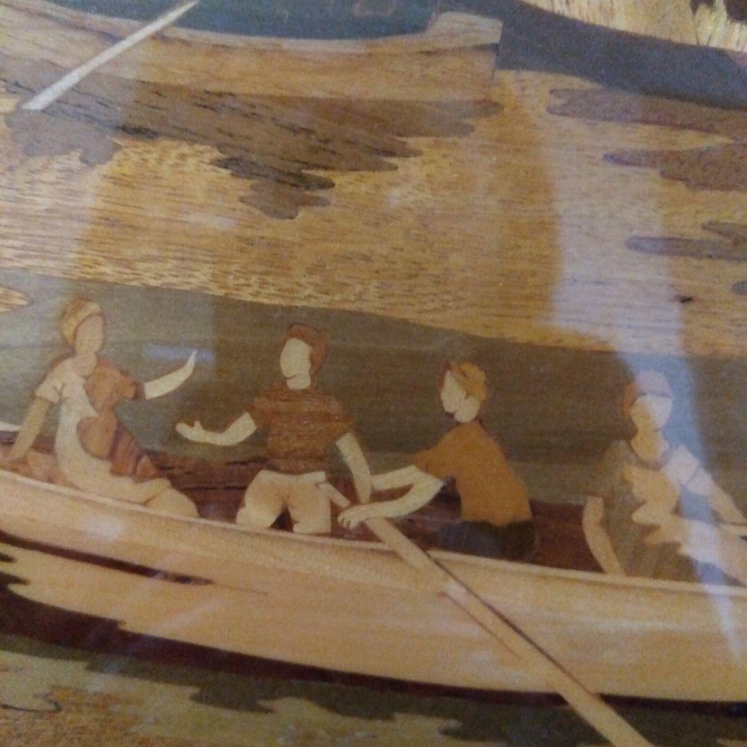 象嵌細工　イタリア製　壁掛け　青の洞窟