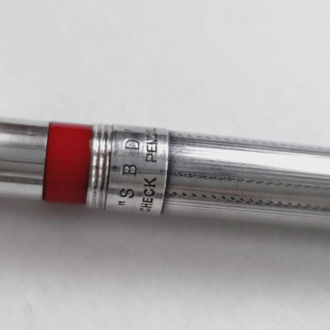 ヴィンテージ 1935’s ツイン チェック ペンシル 日本製 シルバー 銀製