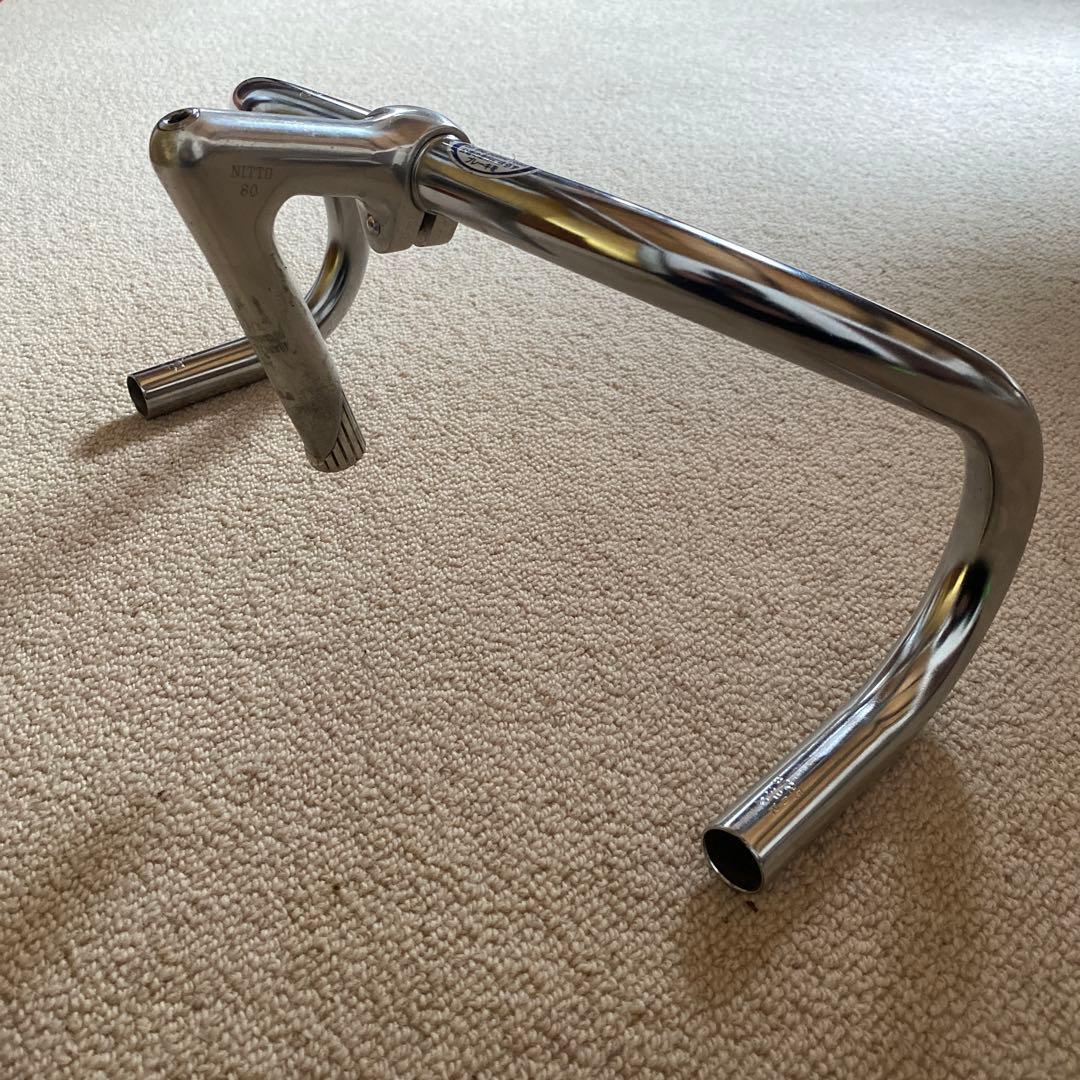 Nitto Perl スレッドステムとb125ドロップハンドル　njs ピスト