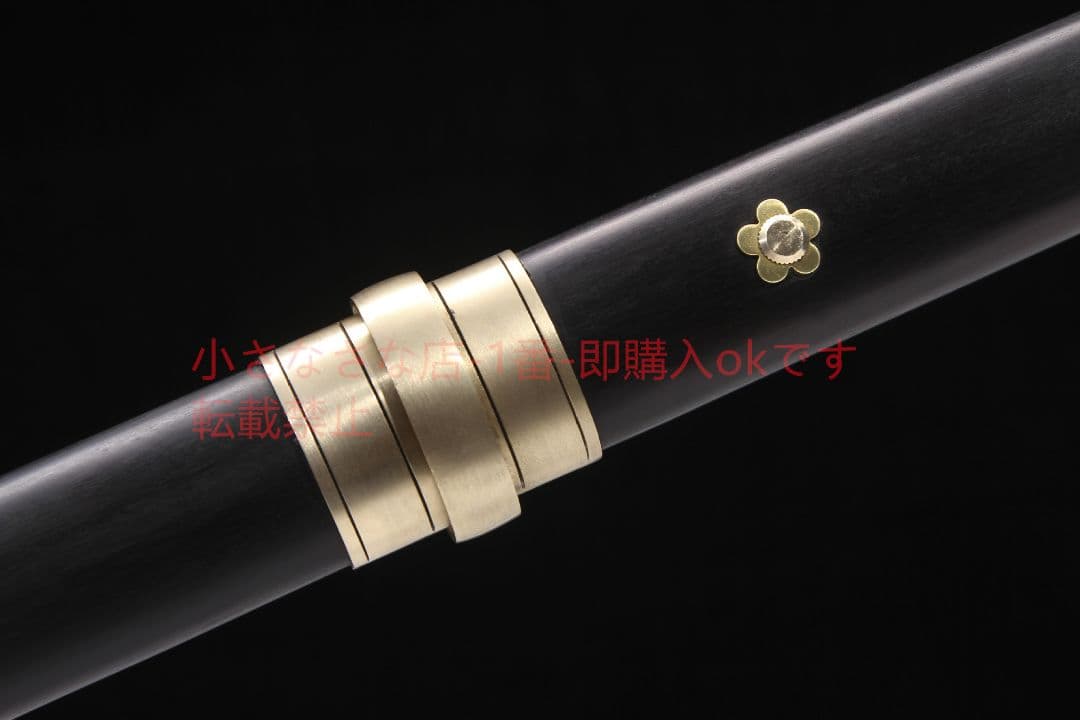 墨眉唐横刀環初金  古兵器 武具 刀装具 日本刀 模造刀 居合刀