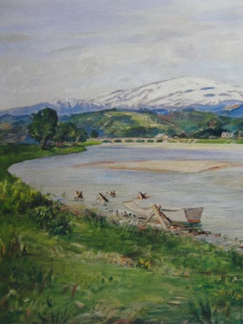 木下義謙、【月山】、希少な大判画集より、新品高級額・額装付