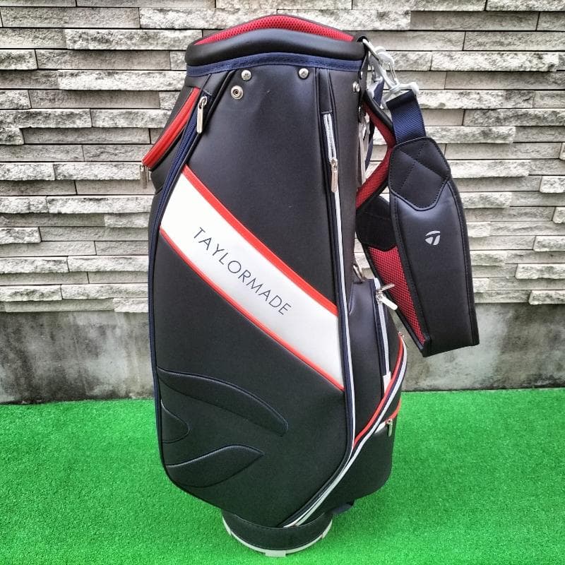中古品 テーラーメイド メタルT キャディバッグ TD297 NAVY