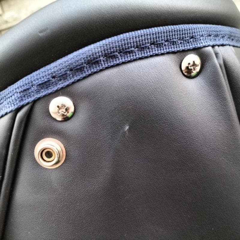 中古品 テーラーメイド メタルT キャディバッグ TD297 NAVY