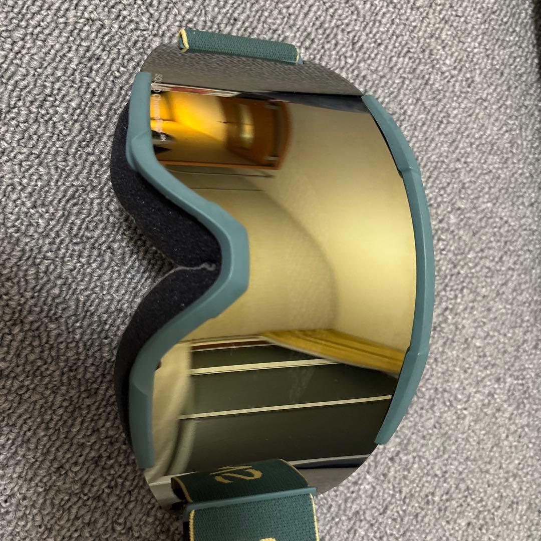 Smith スノーゴーグル ミラーレンズ グリーンフレーム