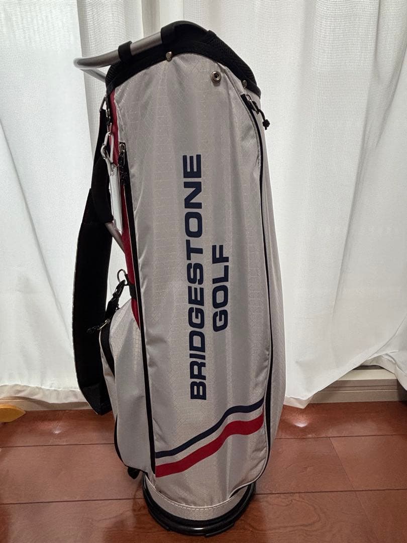 BRIDGESTONE ゴルフバッグ 超軽量　ホワイト/レッド