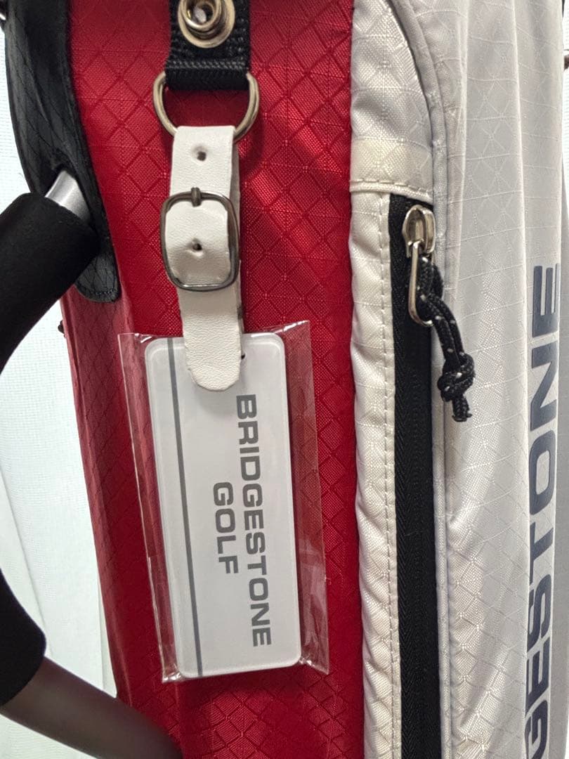 BRIDGESTONE ゴルフバッグ 超軽量　ホワイト/レッド