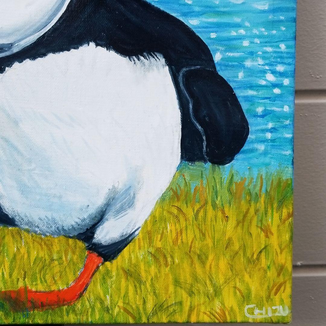 油絵　専用　ペンギンみたいな可愛すぎる鳥パフィン
