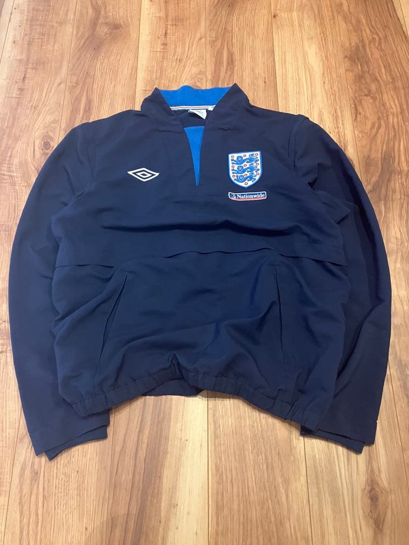 イングランド代表 UMBRO プルオーバードリルトップ古着　XL アンブロ