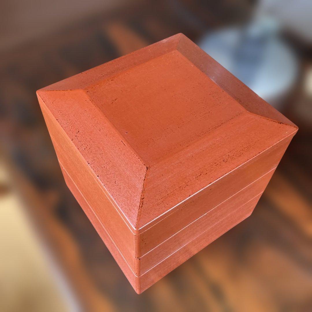 赤木明登　　重箱赤　3段