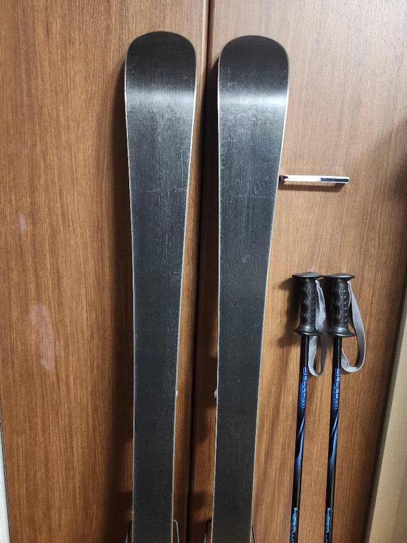 スキー3点セット スキー板128cm ブーツ21~21.5cm ストック　子供