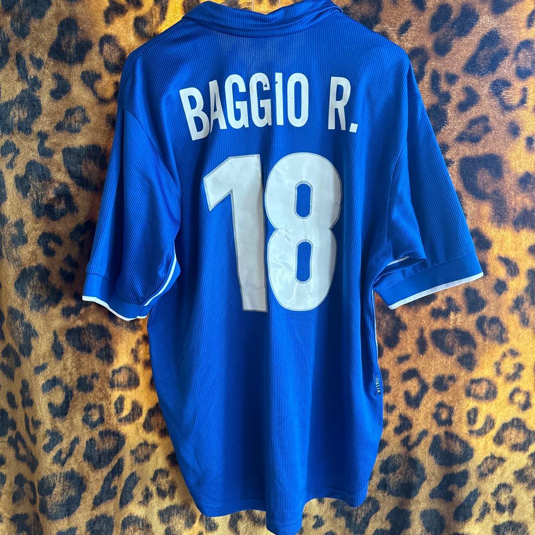 ロベルト　バッジョ　イタリア代表　レプリカユニフォーム　Lサイズ