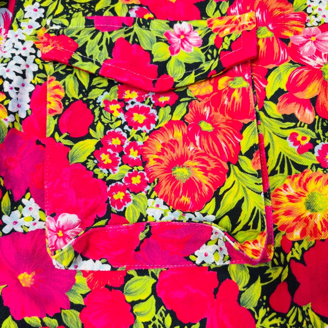 パーリーゲイツ 花柄　ジャケット　フード付きブルゾン　パーカー　ゴルフウエア