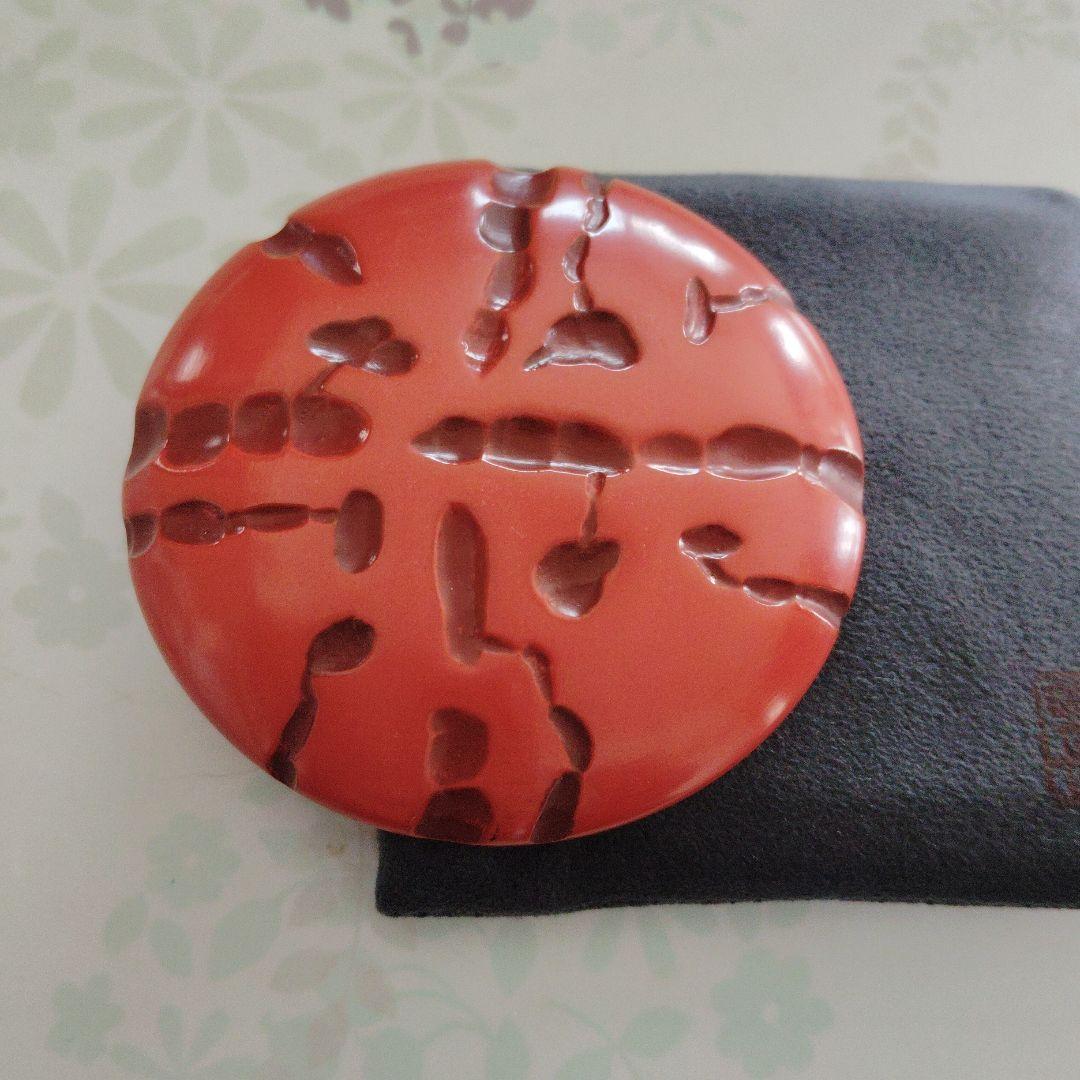 鎌倉彫り小鏡　博古堂　未使用品