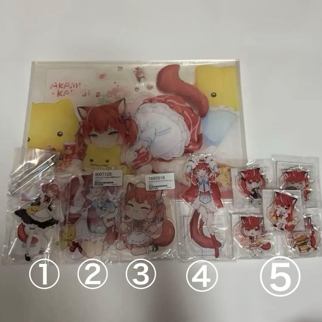 赤見かるび アクリルスタンド アクリルプレート