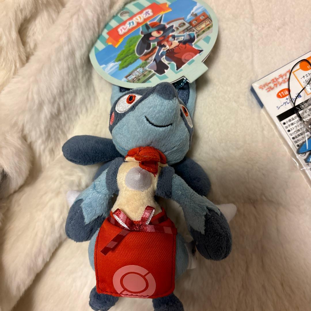 ポケモンセンター　ルカリオ　マスコット　ぬいぐるみ　ルカリオ　ストラップ