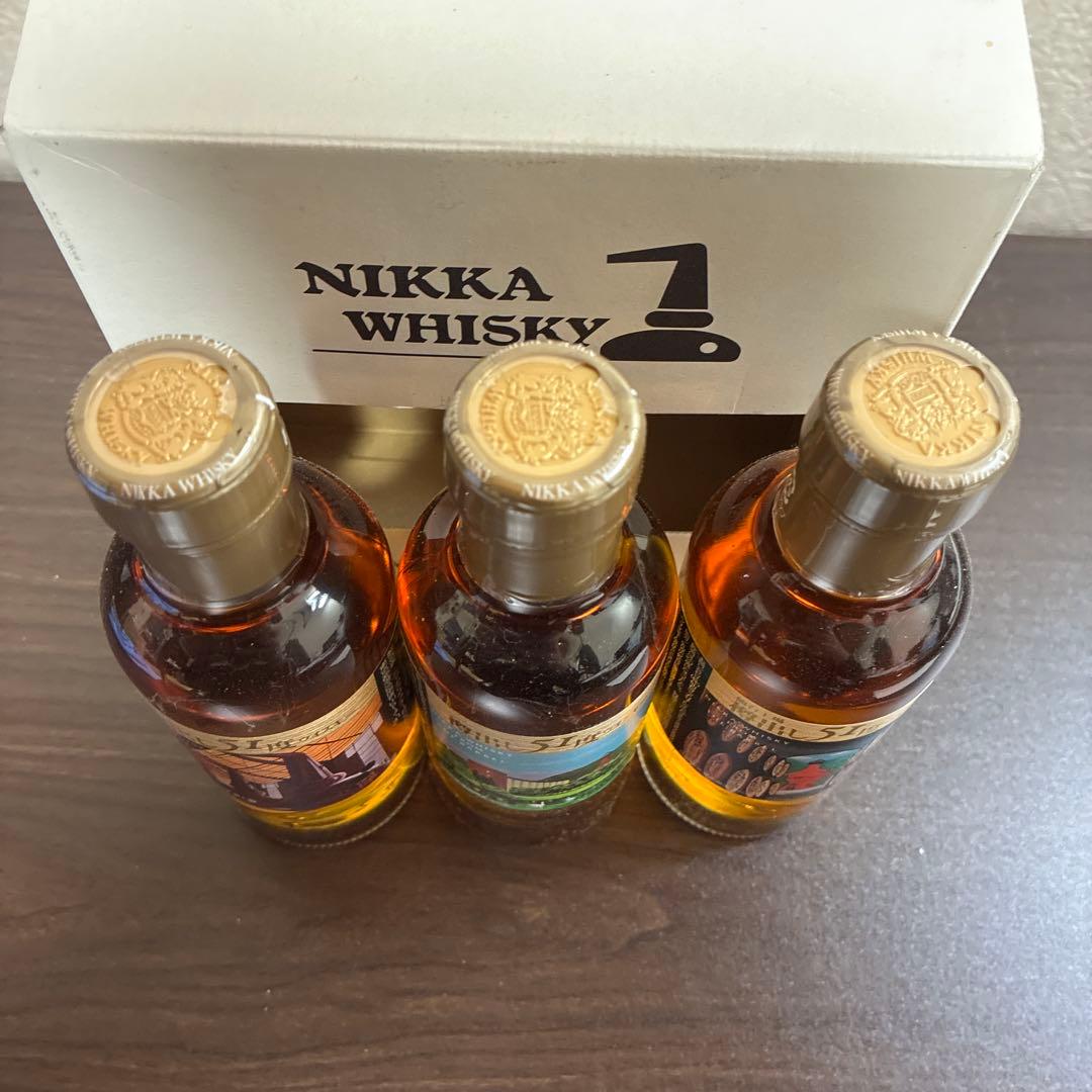 酒　未開封 樽出し51度 宮城峡蒸溜所　限定ニッカ　180ml 3本セット