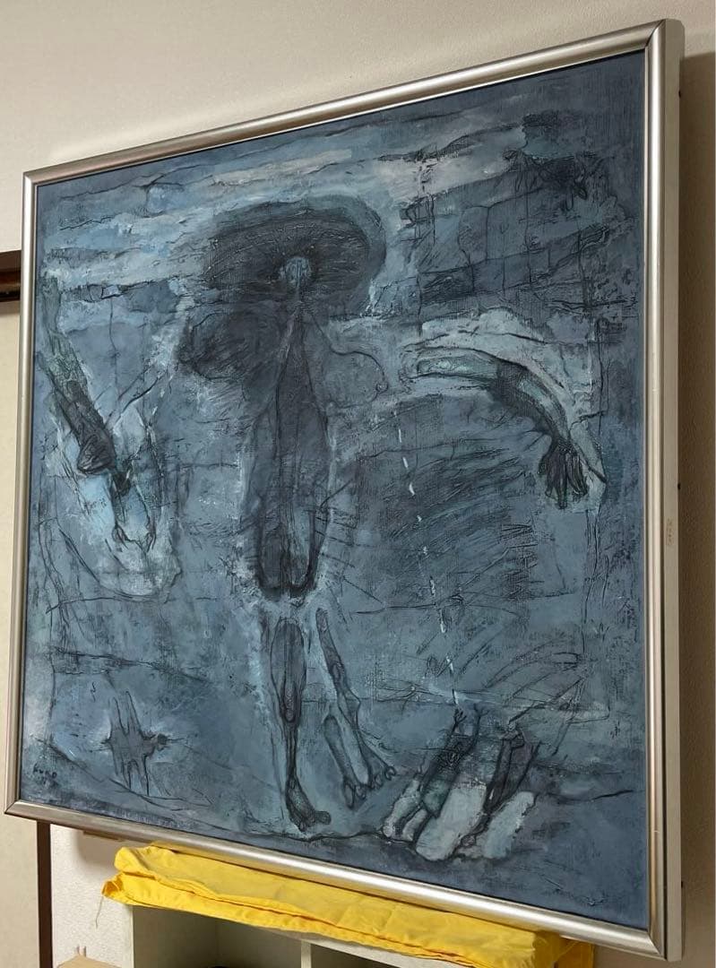 黒田克正『おんな』1979年7月作 ギャラリー取扱作 油彩 抽象画 原画 S25