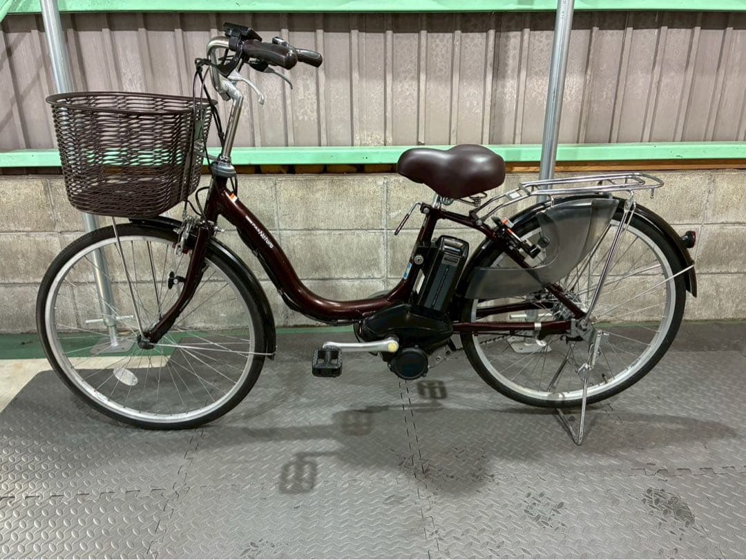 №8608電動自転車 ヤマハ パスナチュラ 26インチ✨良品バッテリー✨