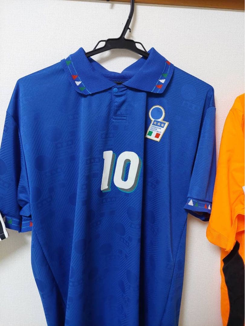 『希少　正規品』R. Baggio 10番サッカーシャツ 認証シール付直筆サイン