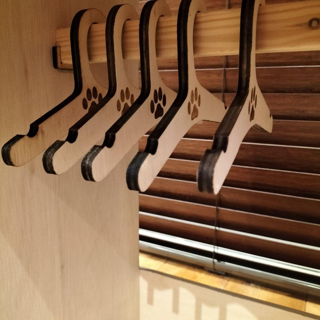 136*《ハンガーラック》 犬 猫 ペット カントリー ナチュラル 洋服ラック