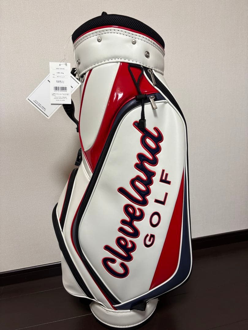 ふじもん様　Cleveland Golf キャディバッグ ホワイト　フード付き