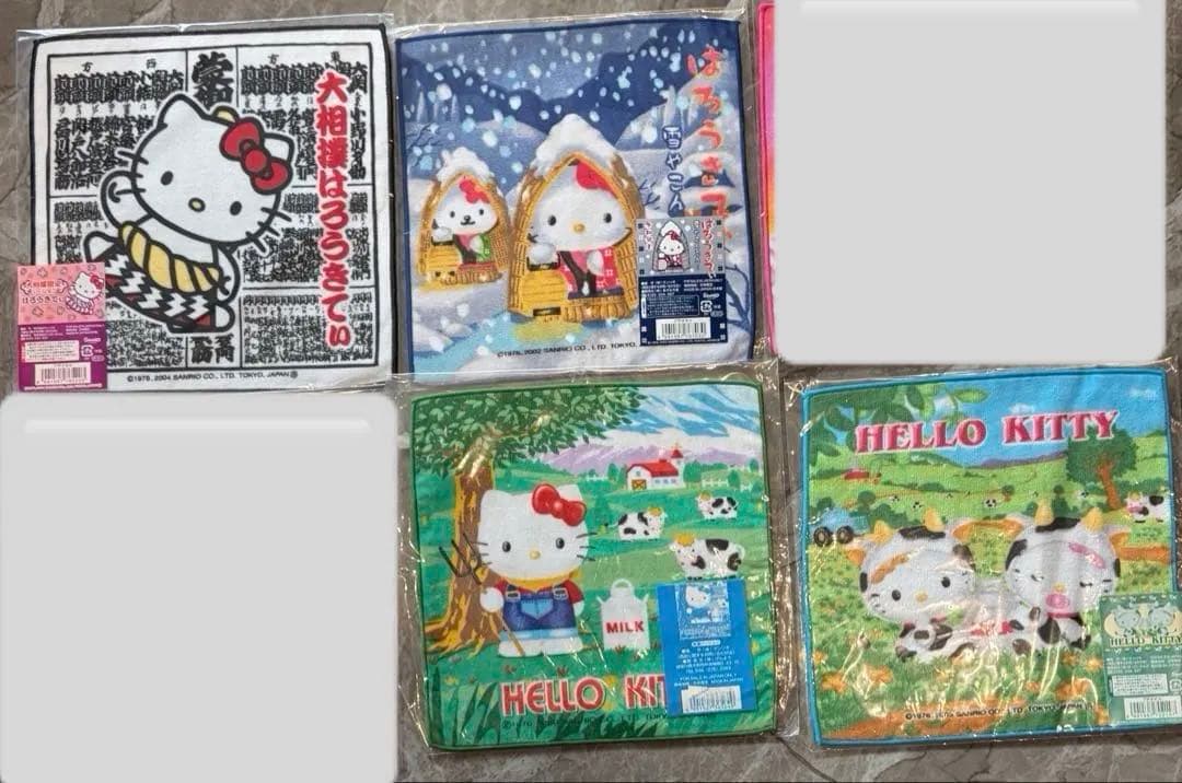 【希少】ハローキティ ご当地ハンカチ　新品未使用 平成レトロ