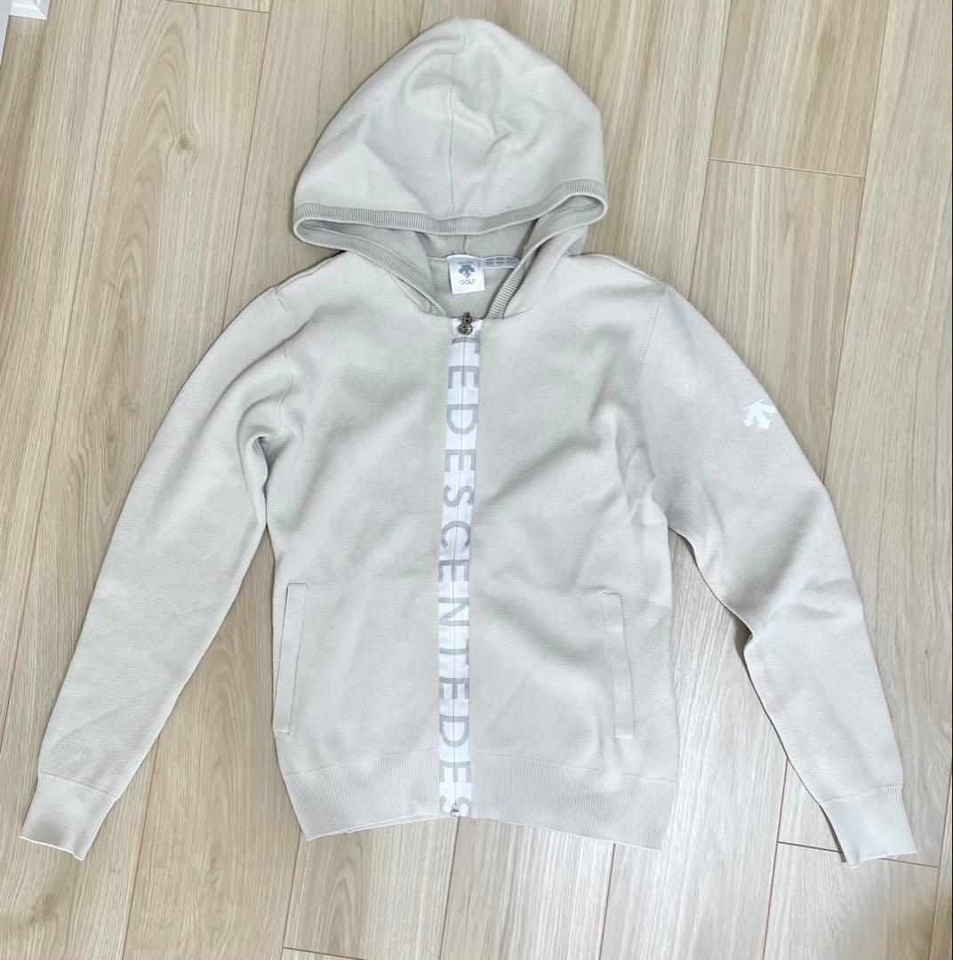 ◽️未使用　DESCENTE デサントゴルフ　ロゴフルジップニット　パーカー　M