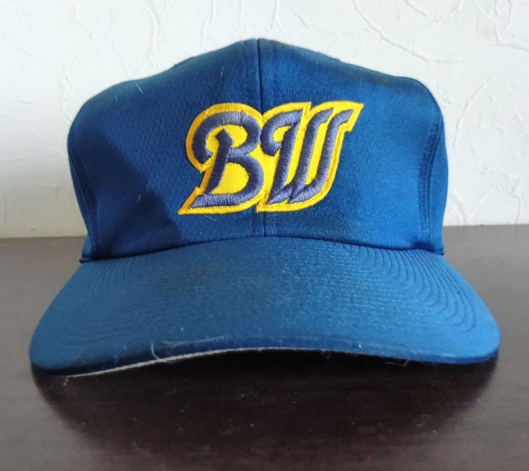 【実使用】オリックス　ブルーウェーブ　吉田　キャップ　帽子　ミズノプロ　57㌢