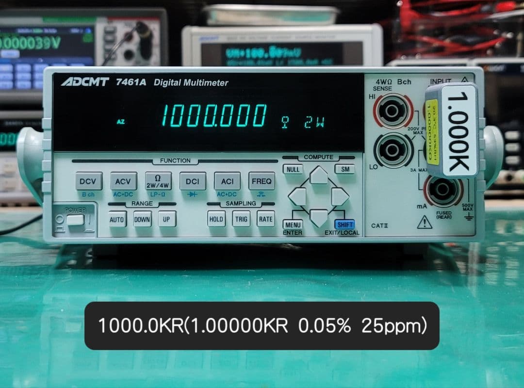 ADCMT 7461A 6.5桁 DIGITAL MULTIMETER 動作良好