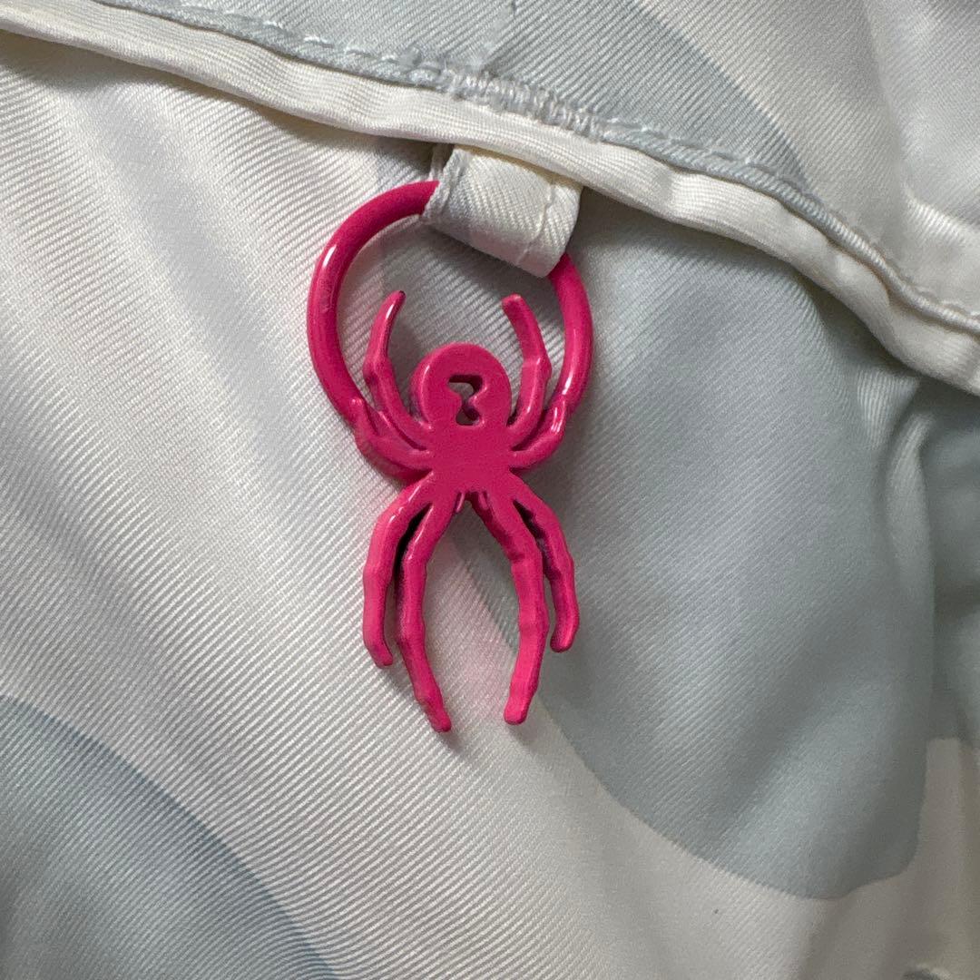 Spyder スキーウェア　白　ピンク 　Mサイズ　水玉　可愛い