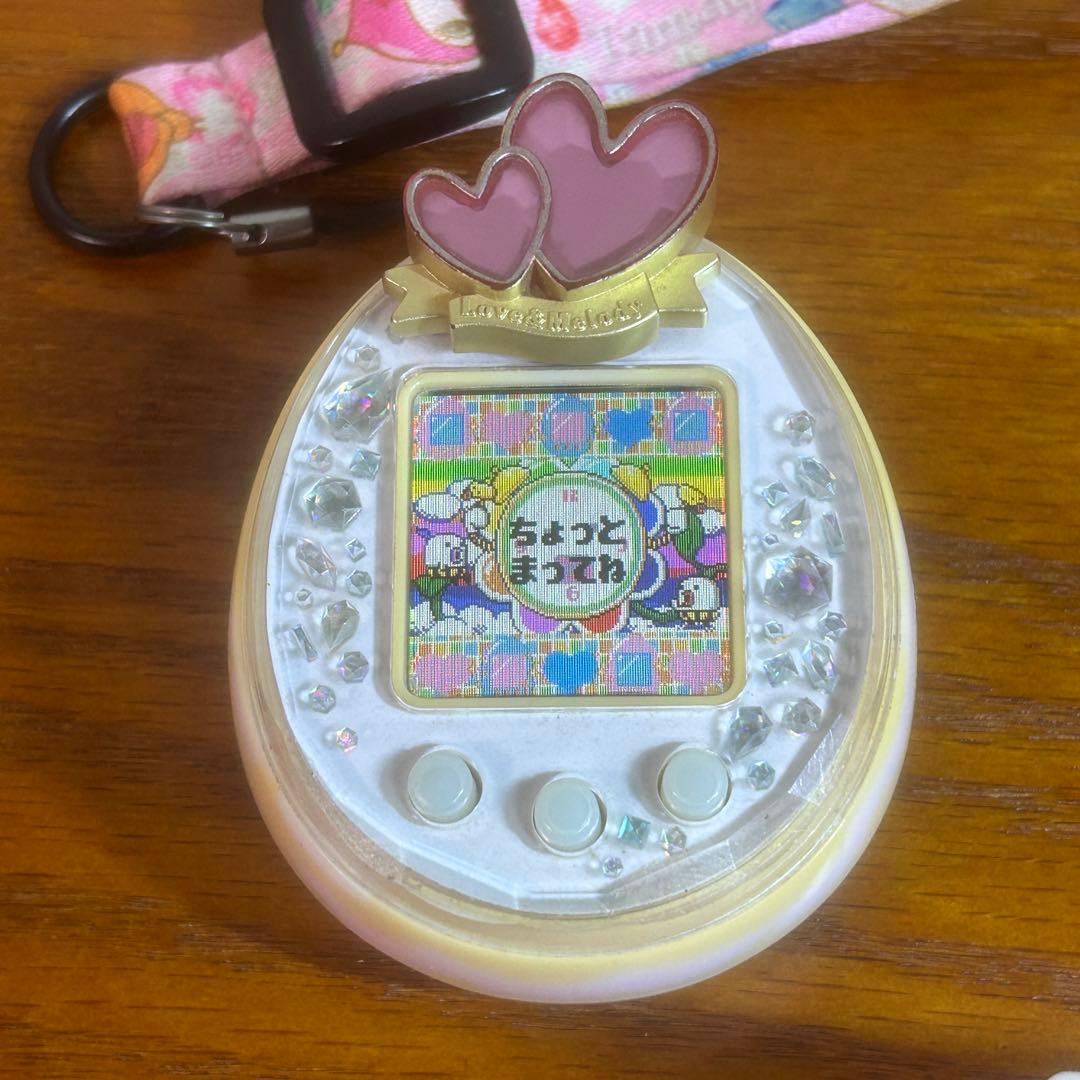 【動作品】 たまごっちピース ピンク ストラップ付き