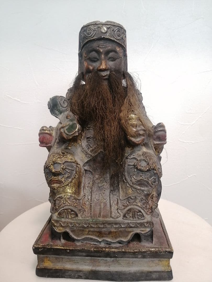 骨董 福徳正神 木彫 木像