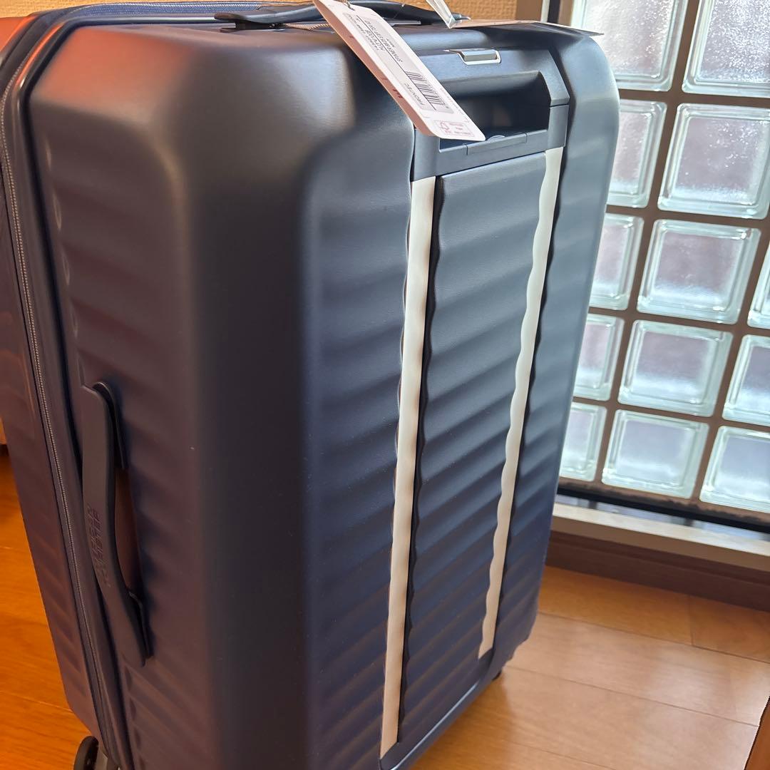 新品☆アメリカンツーリスター77/88Lネイビー拡張機能タグ付きフロントオープン