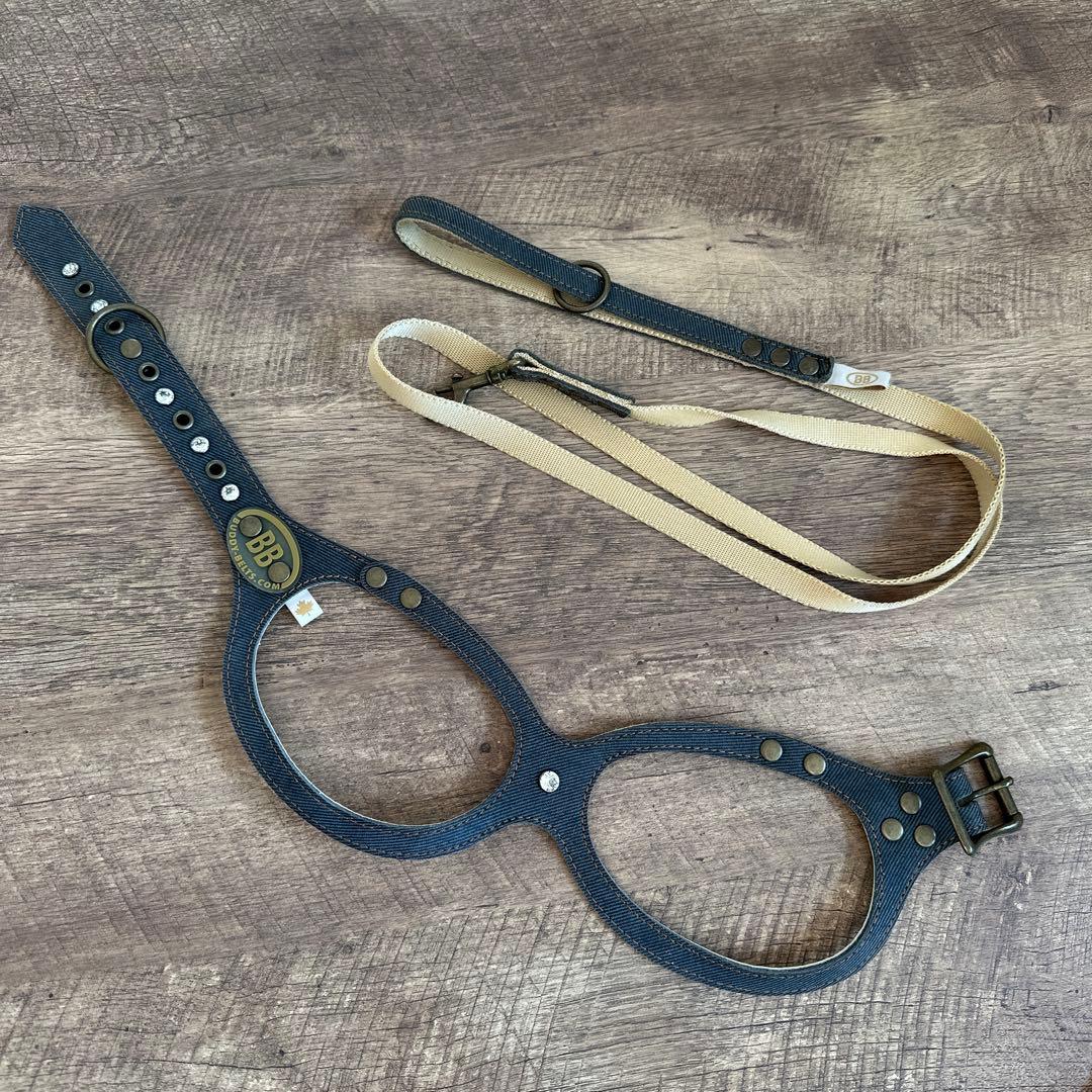 バディベルト　BB ブルージーン5号　ハーネス フルクリスタル　アクセントリード