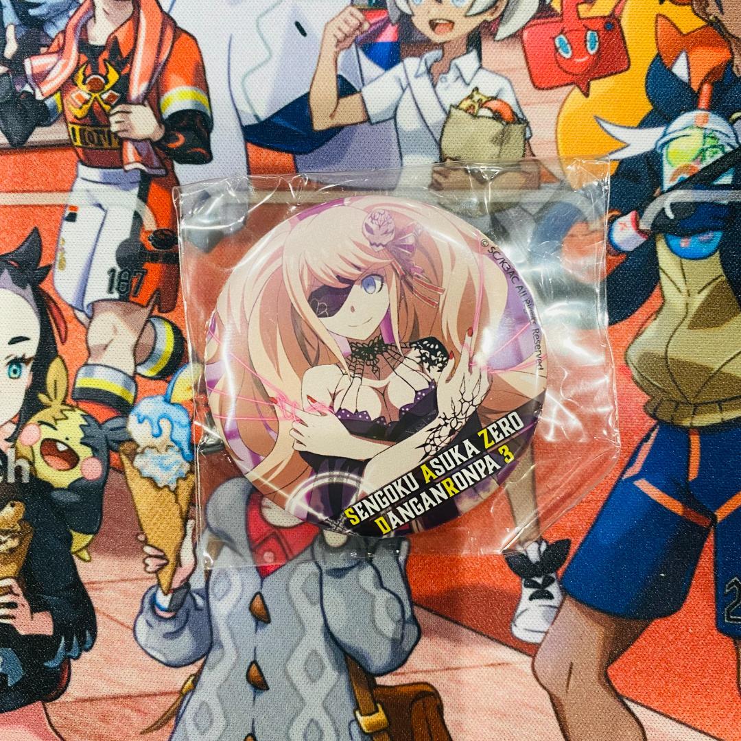 【当日発送】　戦国アスカZERO　ダンガンロンパ3コラボ　江ノ島盾子　缶バッジ