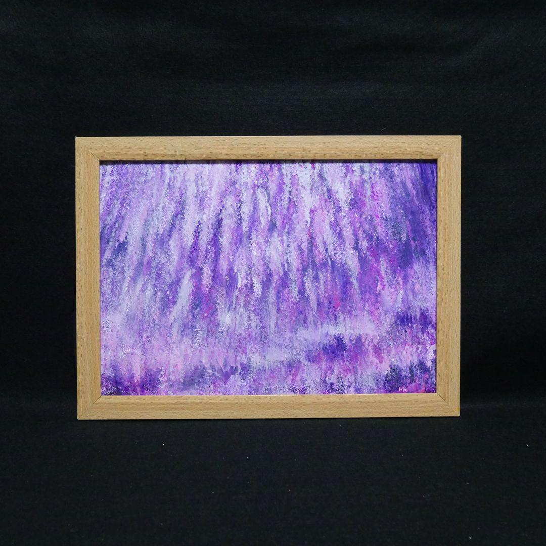 油絵 絵画【藤の花祭り】