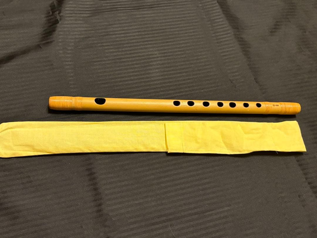 希少サイズ・状態良好/朗童 篠笛 十三本調子　古典調 天地巻 カバー付属